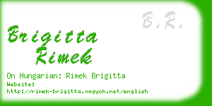 brigitta rimek business card